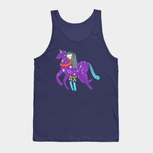 Purple Unicorn Tank Top